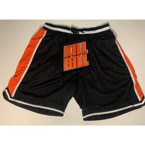 KILL BILL Black/Orange Headgear Classics‎ Basketball Shorts ~Never Worn~ S M L